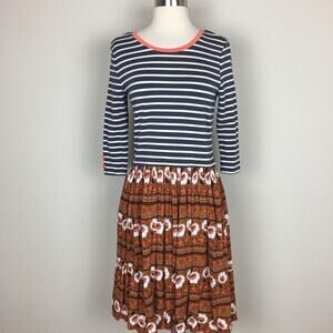 Matilda Jane Stripe & Floral Winsome Long Sleeve Fit & Flare  Dress XS